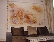 фото декоративная роспись стены