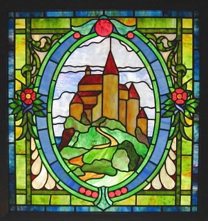 Витраж с замком