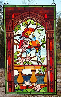 Витражи Тиффани птицы