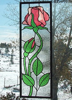 Витражная роза
