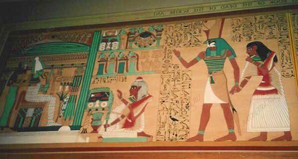 фото древняя египетская роспись
