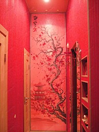 фото японская роспись стен