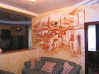 фото роспись стен масляными красками