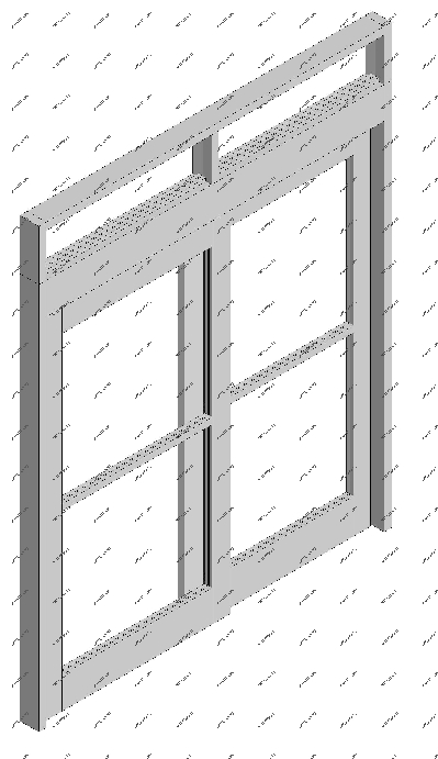 Поперечные горизонтальные элементы каркаса автоматических металлических дверей придают полотну дополнительную устойчивость к деформации