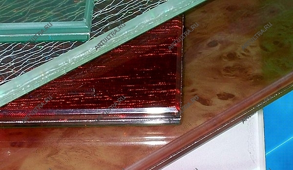Варианты декоративного триплексного стекла