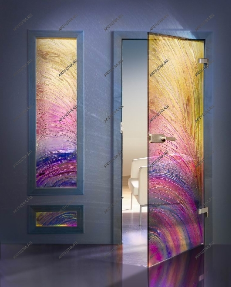 Красивейшая межкомнатная дверь из фьюзингового полотна