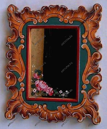 роспись зеркала витражными красками позволяет получить два в одном - художественный шедевр и декоративный элемент интерьера