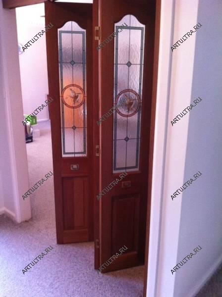 Складная деревянная перегородка для кабинета заменит стандартную распашую дверь