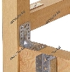 Перфорированный крепеж очень популярен для соединения элементов деревянных каркасов