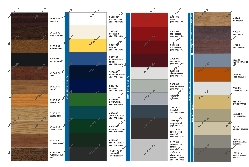 Цветовая палитра профиля ПВХ марки VEKA