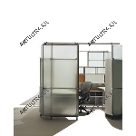 Алюминиевый профиль позволяет создавать модульные офисные перегородки различной конфигурации