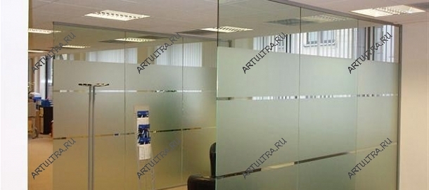 Прочная и безопасная цельностеклянная офисная перегородка из закаленного стекла