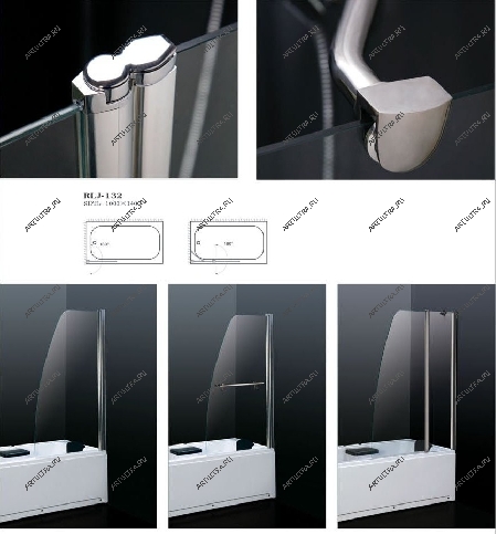 Одна и та же стеклянная перегородка для ванной может иметь множество вариантов дизайна