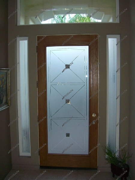 Стеклянная дверь с успехом используется и в качестве внутренней, и в дополнение к металлической входной