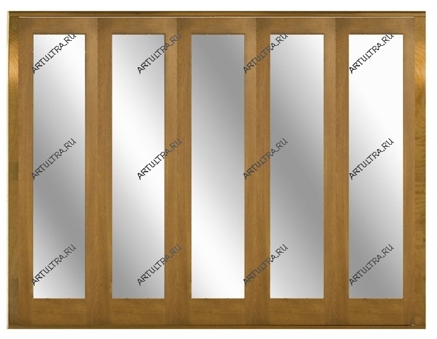 Раздвижные двери «гармошка» из дерева: общий вид и принцип использования