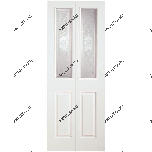 Деревянные складные двери часто изготавливаются с использованием стеклянных вставок