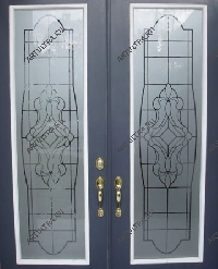 Матированный рисунок двери