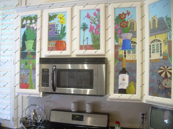 художественная роспись на кухне