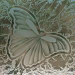 фото пескоструйный рисунок бабочки