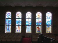 фото роспись по стеклу церкви