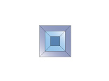 Фацеты RB 1302 S Double faceted Square Blue
