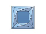 Фацеты RB 1312 S Multi Faceted Blue Square