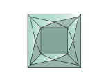 Фацеты RB 1313 S Multi Faceted Green Square