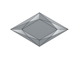 Фацеты RB 1324 S Multi Faceted Diamond Grey