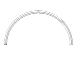 Фацеты RB 1290.1213 Bevel Semi-Circle