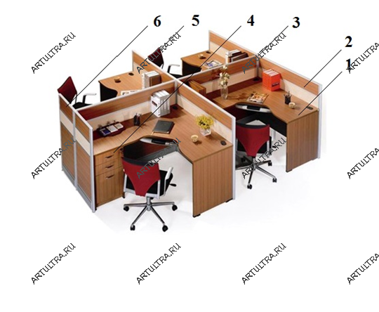стоимость офисных перегородок для столов