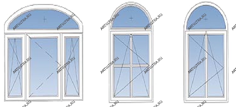 фото арочные окна с витражами